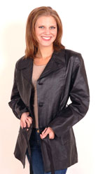 A38 Leather Belted Jacket