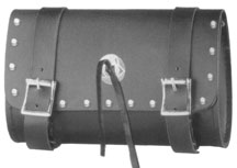 TB-1501 LEATHER MOTORCYCLE TOOLS BAG WITH STUDS