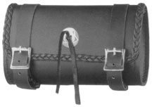 TB-1508 LEATHER MOTORCYCLE TOOLS BAG WITH BRAID