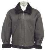 B3 Black Fur WWII Bomber Jacket