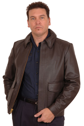 The Indiana Cowhide Leather Bomber Jacket Made in the USA