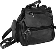 Ladies Leather Backpack with Zipper Strap Model # 3302