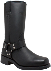WB2442 Ladies Ride Tecs Leather 12 inch Harness Boots with Square Toe Finish and Side Zipper