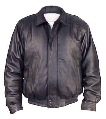MENS TAN LEATHER WASIT JACKET SALE $79.95