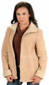 S215 LADIES FUR LEATHER JACKET