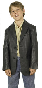 Boys Leather Blazer