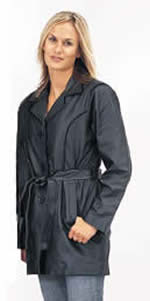  A3 Ladies Belted  Leather Jacket