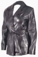 B46 LEATHER  BELTED  JACKET