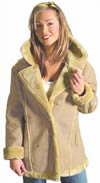 S21000 LADIES FAUX FUR COAT