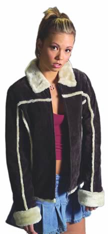 S21004 Ladies Suede Jacket