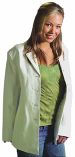 A21102 LADIES  LEATHER  WAIST JACKET