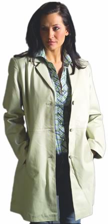 Style A21280 Ladies  3 Quarter Leather Blazer