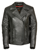 C10 Ladies Leather Biker Jacket