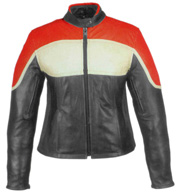 C6590 Orange & Ivory Accents Ladies Vented Jacket