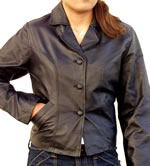 A32 LADIES SHORT LEATHER JACKET