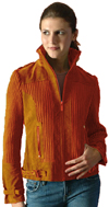 PSW808 Ladies Knit & Leather Suede Jacket