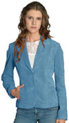 PWS810 Ladies Suede Blazer Jacket