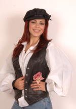 LV1 LADIES LEATHER VEST 