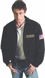 S23770 Mens Army Suede Jacket