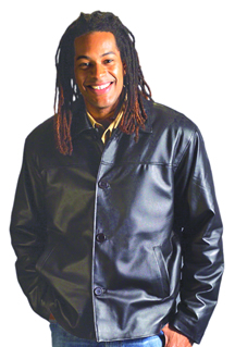 Style A22350 Mens  Lamb Waist Jacket  -- San Diego Leather Jacket