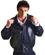 B28100 MENS WAIST LEATHER JACKET