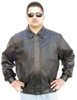 B964 Men's Leather Waist Jacket