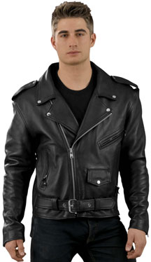 Biker In Leather