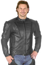 C2521 Mens Armor Leather Jacket