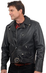 341 Vented Biker Leather Jacket
