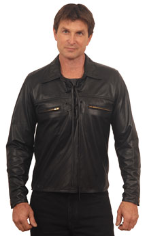 Shirt3 Mens Leather Shirt Made in the USA