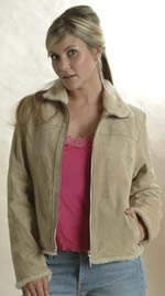 PSW607 Ladies Suede Jacket with Fur