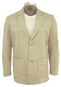 Style A24100  Mens  Leather  Western Blazer  -- San Diego Leather Jacket