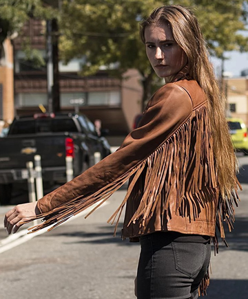 fringe trim jacket