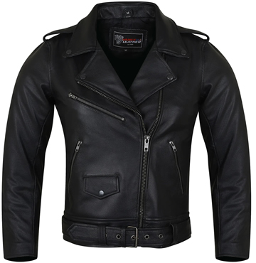 LC616 Women's Basic Motorcycle Lightweight Leather Jacket Click Here for Large View