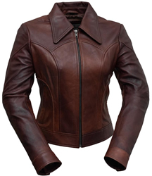 Welcome to the Ladies Short Leather Jackets Department | Leather.com