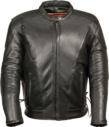 C1010 Mens Tall Size Motorcycle Scooter Leather Jacket | Leather.com