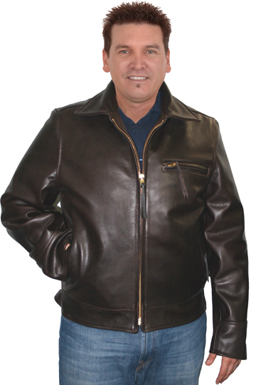 Highway Man Leather Motorcycle Jacket Made in the USA | Leather.com