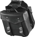 Plain Slanted Saddlebags 648 made with Weather Resistant PVC Material Zip-Off Bag